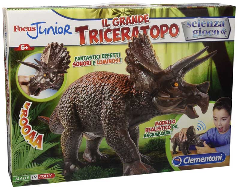 Giocattoli di dinosauri: il grande triceratopo