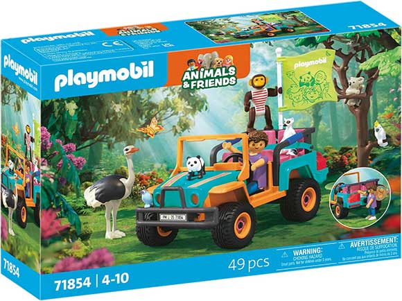 Fuoristrada Playmobil Animals & Friends con personaggio e animali
