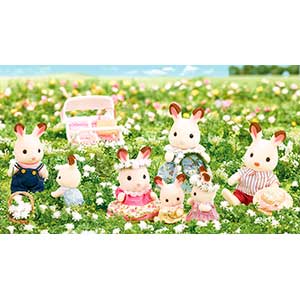 Sylvanian families ricci conigli e scoiattoli bebè da collezione