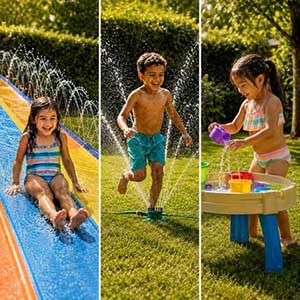 Giochi d’acqua per bambini da fare in giardino