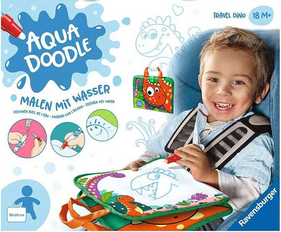 Gioco da viaggio per bambini per disegnare con l’acqua